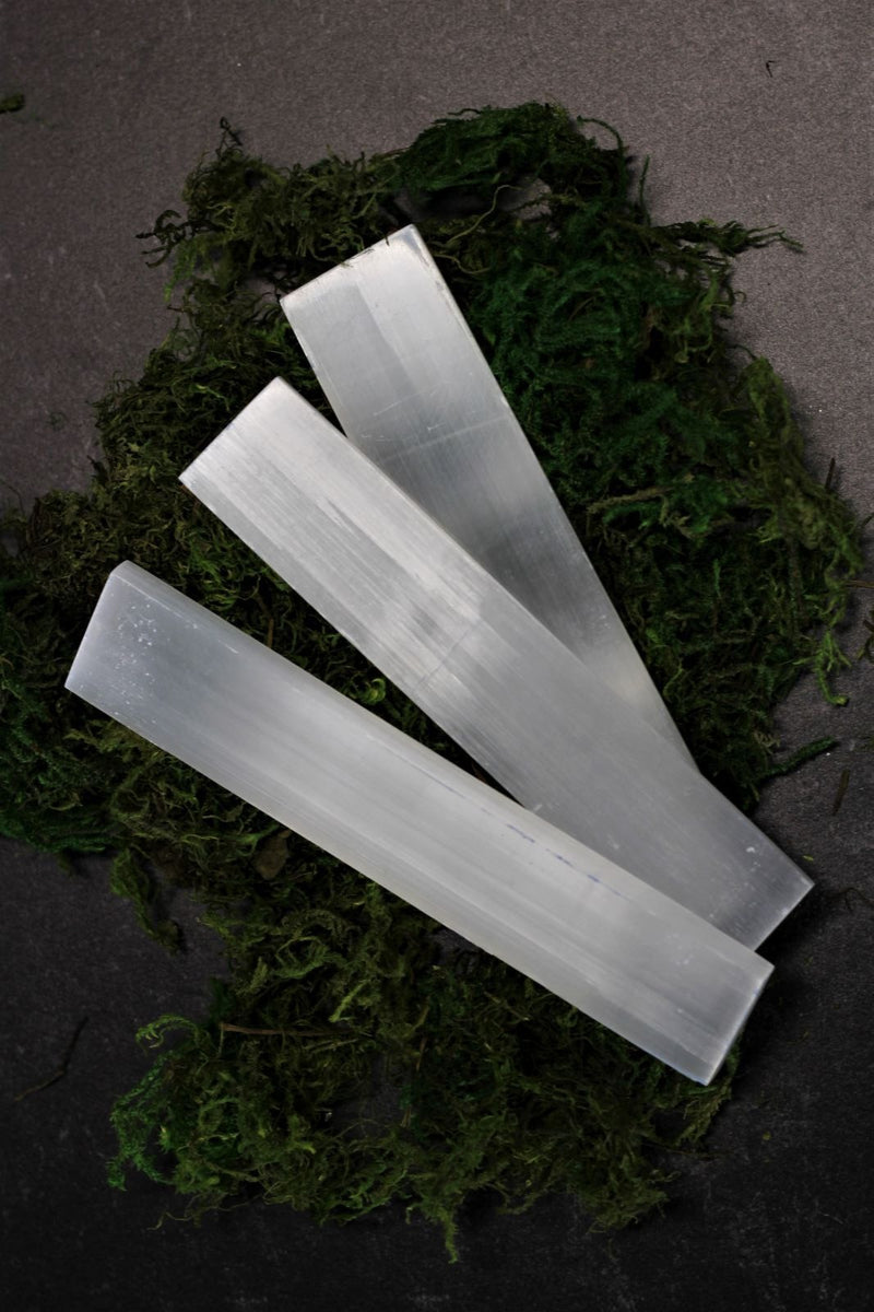 Selenite Polished Charging Ingot Bar - Spiritual Healing Crystal - Natural Shape