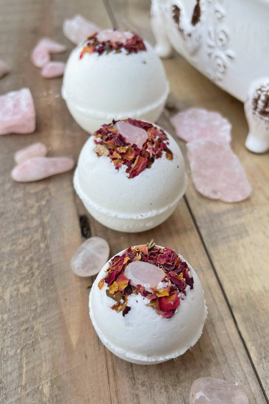 Rose Quartz & Rose Bath Bomb