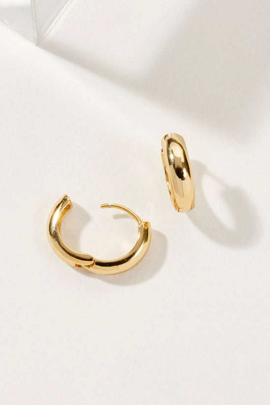 Gold Huggie Hoop Earring