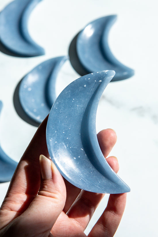 Angelite Moon Dish