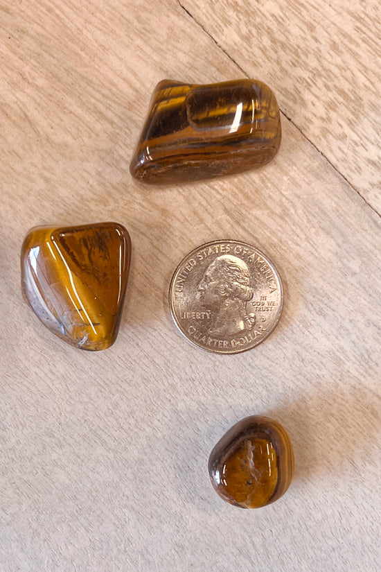Load image into Gallery viewer, Tiger Eye Tumbled Stone
