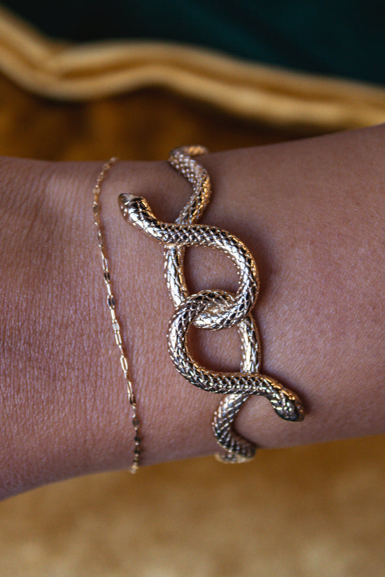 Load image into Gallery viewer, Lilith Snake Cuff Bracelet
