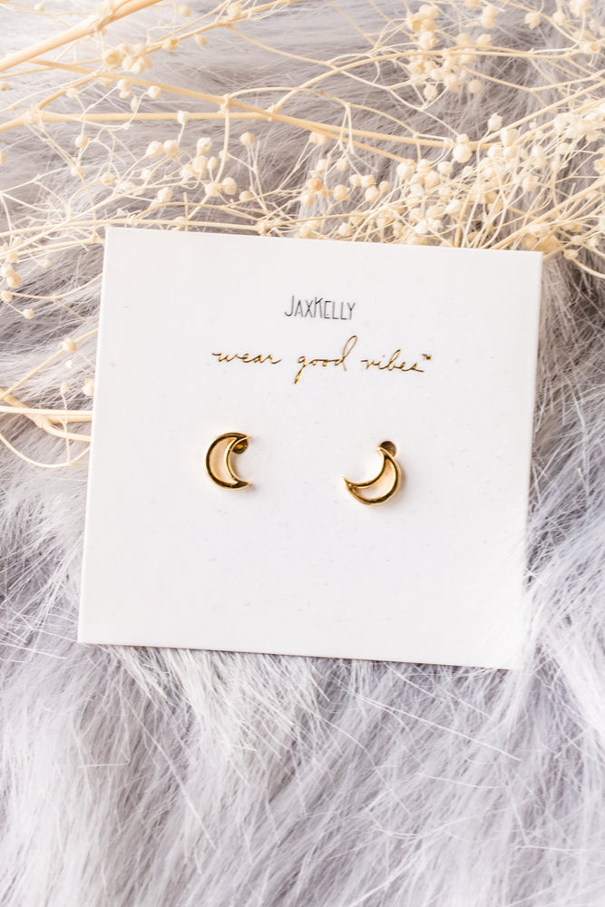 Minimalist Moon Earrings