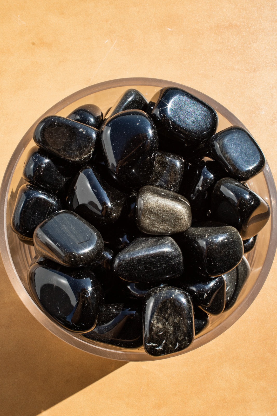 Goldsheen Obsidian Tumbled Stone