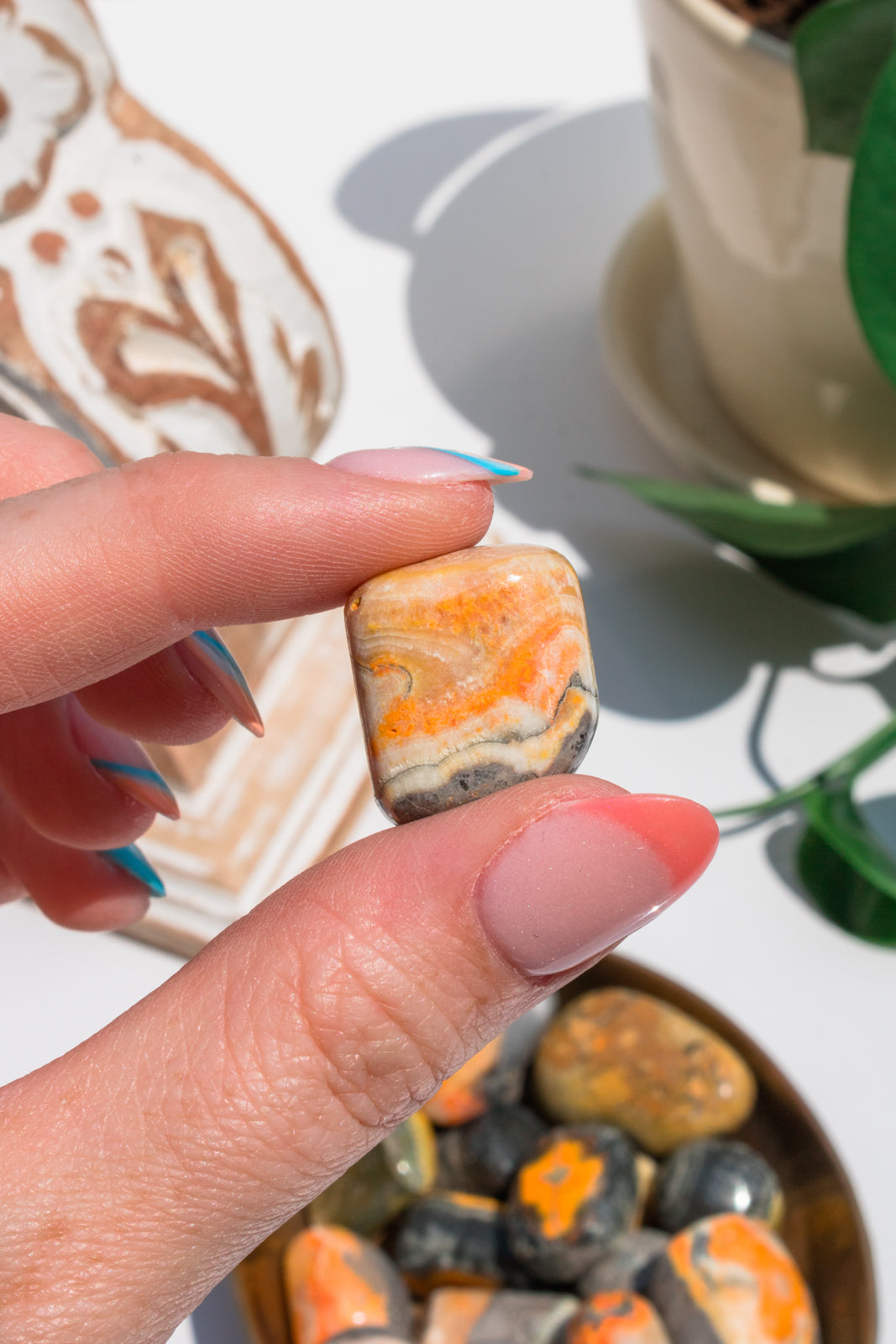 Load image into Gallery viewer, Bumblebee Jasper Tumbled Stone
