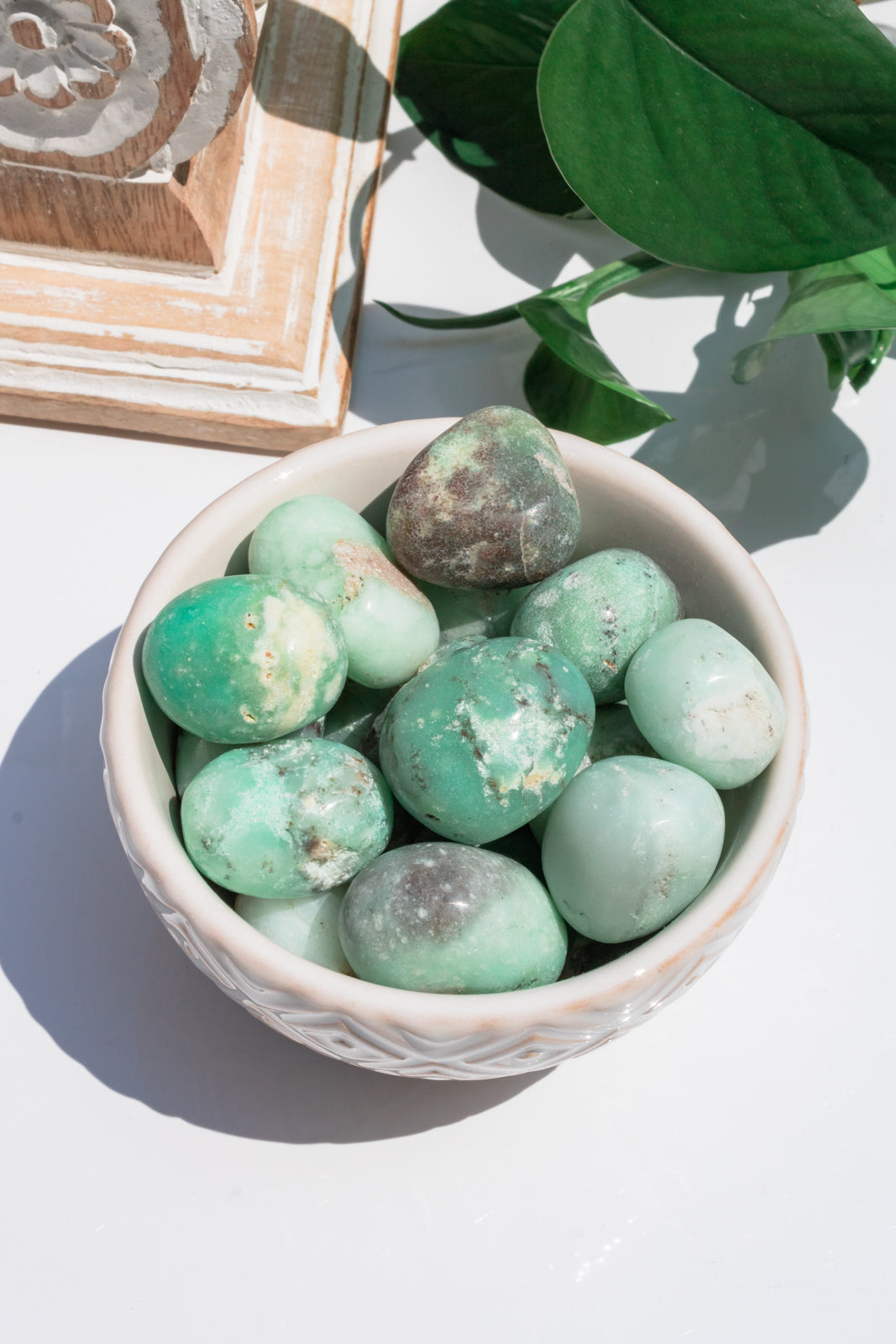 Load image into Gallery viewer, Chrysoprase Tumbled Stone
