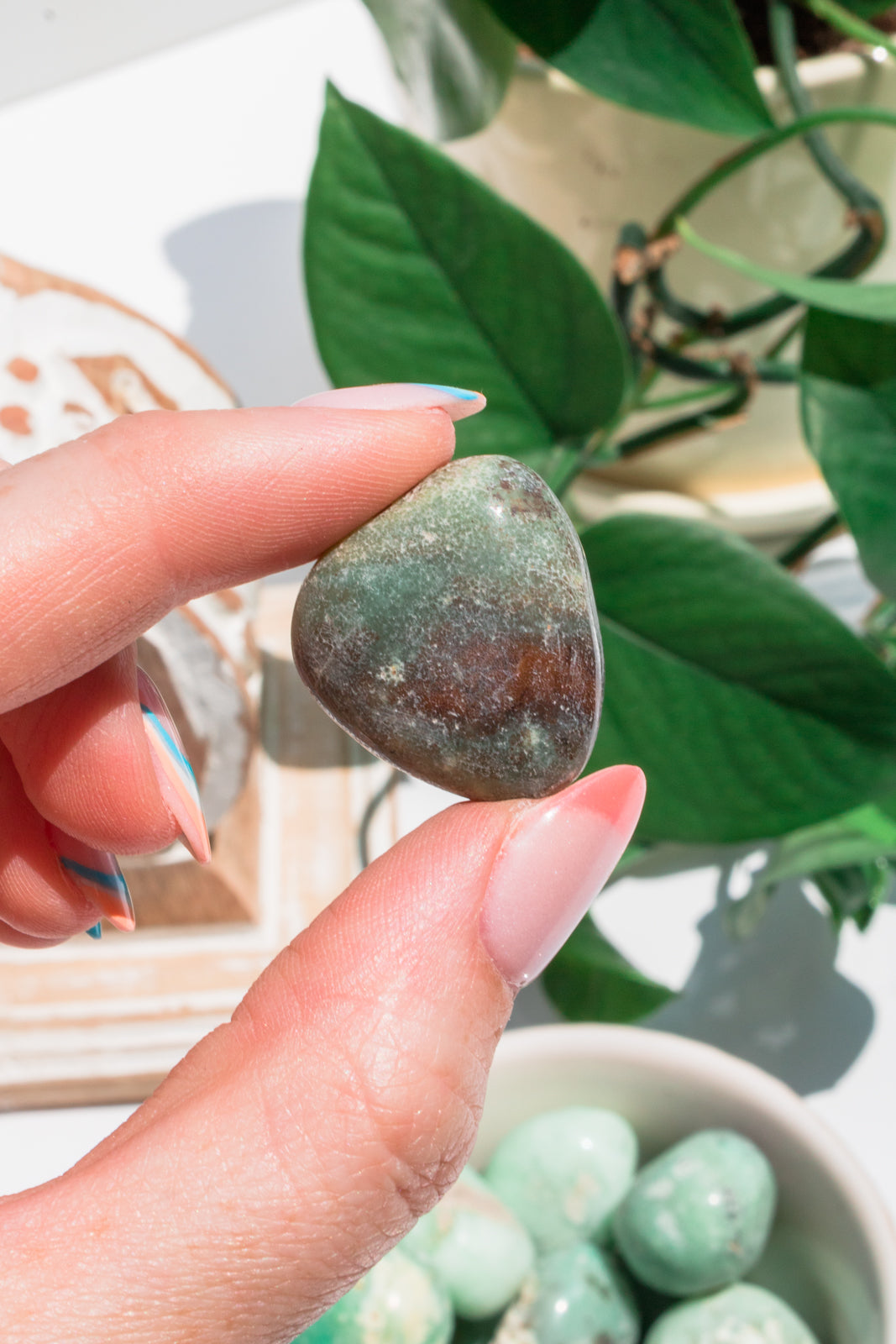 Load image into Gallery viewer, Chrysoprase Tumbled Stone
