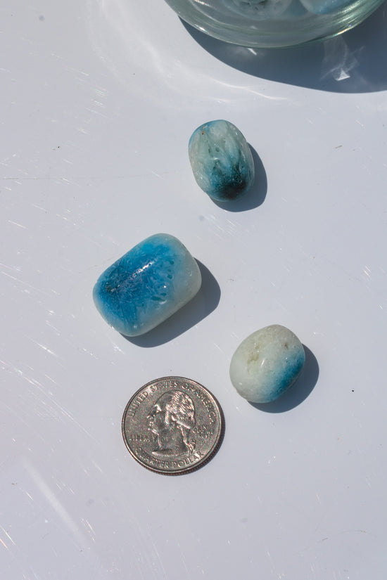 Blue Nakaurite Tumbled Stone