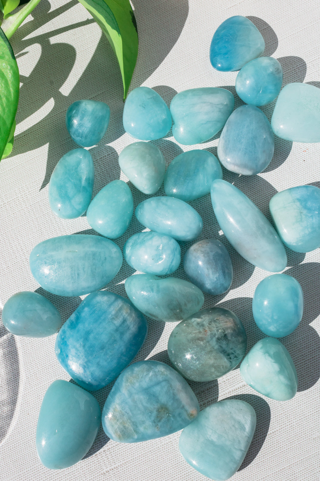 Load image into Gallery viewer, Aquamarine Tumbled Stone
