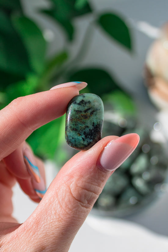 African Turquoise Tumbled Stone