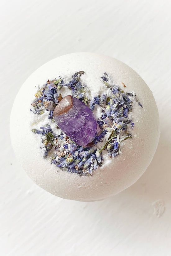 Amethyst & Lavender Crystal Bath Bomb