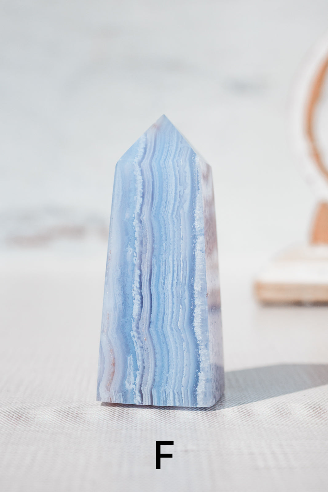 blue lace agate point f