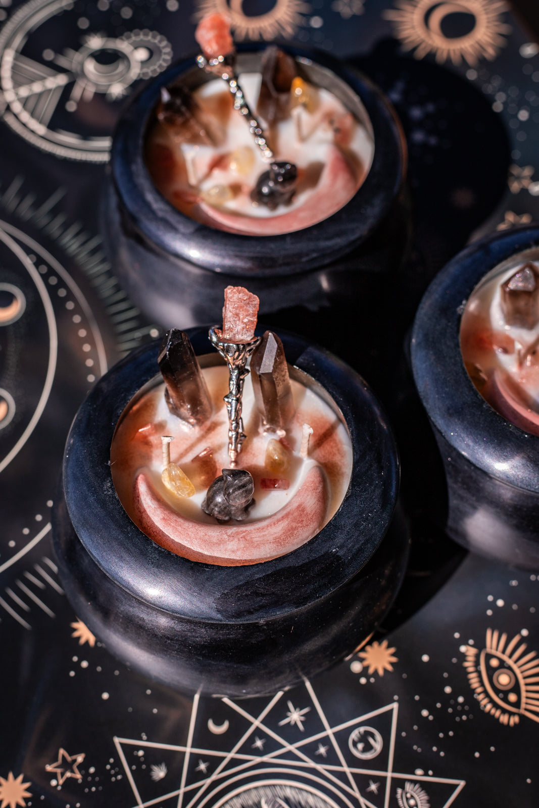 Crystal Potion Cauldron Candle