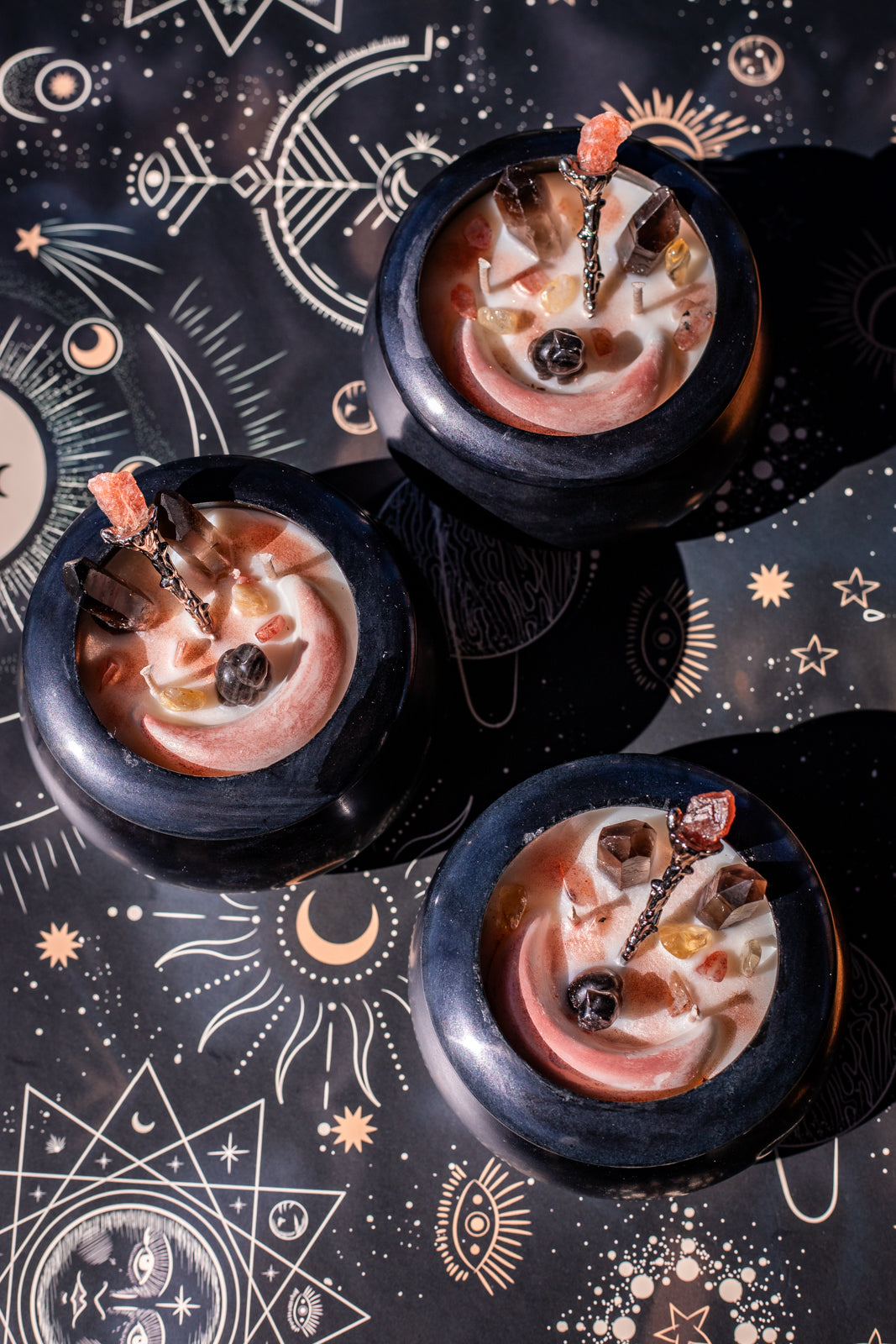 Crystal Potion Cauldron Candle