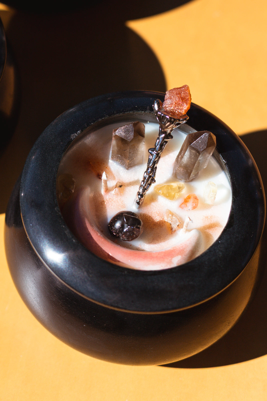 Crystal Potion Cauldron Candle