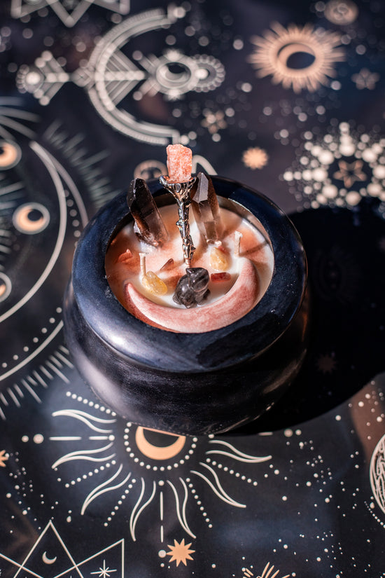 Crystal Potion Cauldron Candle