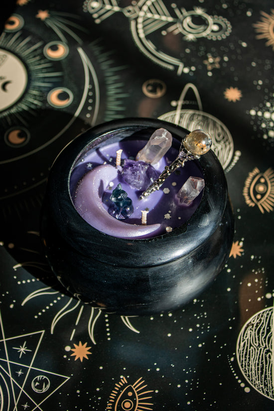 Crystal Potion Cauldron Candle