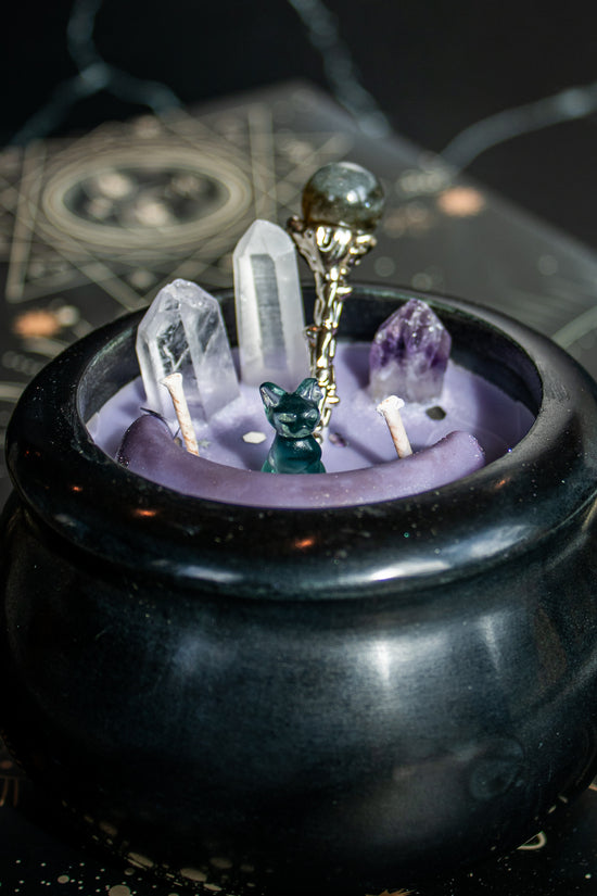 Crystal Potion Cauldron Candle