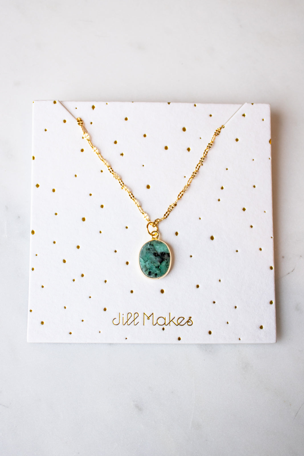 Emerald Gemstone Necklace