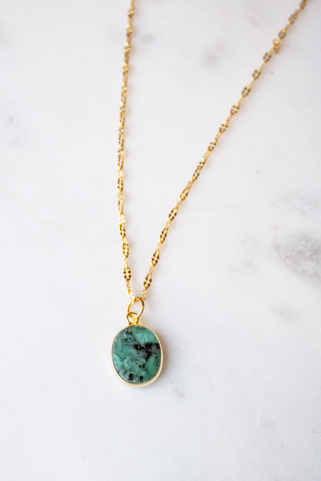 Emerald Gemstone Necklace