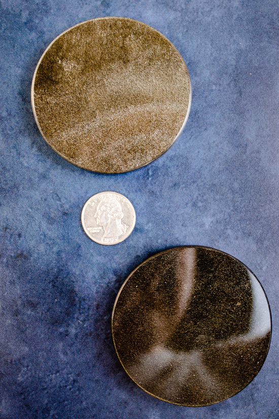 Goldsheen Obsidian Disc
