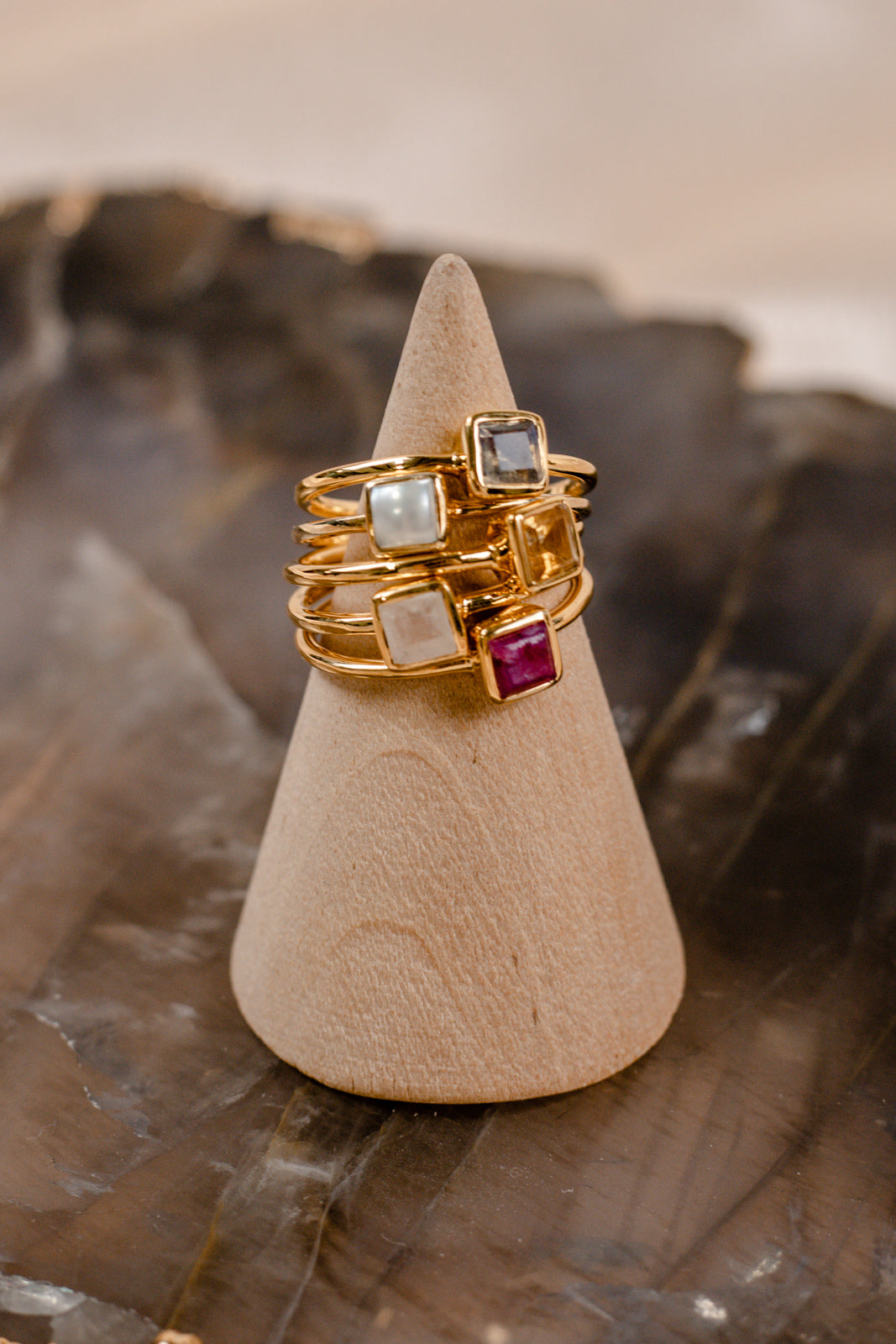 Gemstone Solitaire Ring