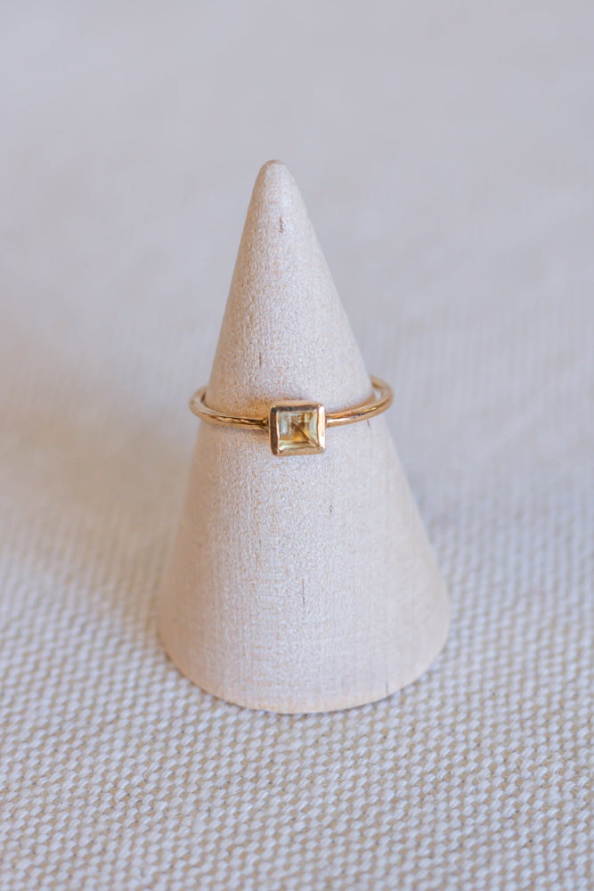 Gemstone Solitaire Ring