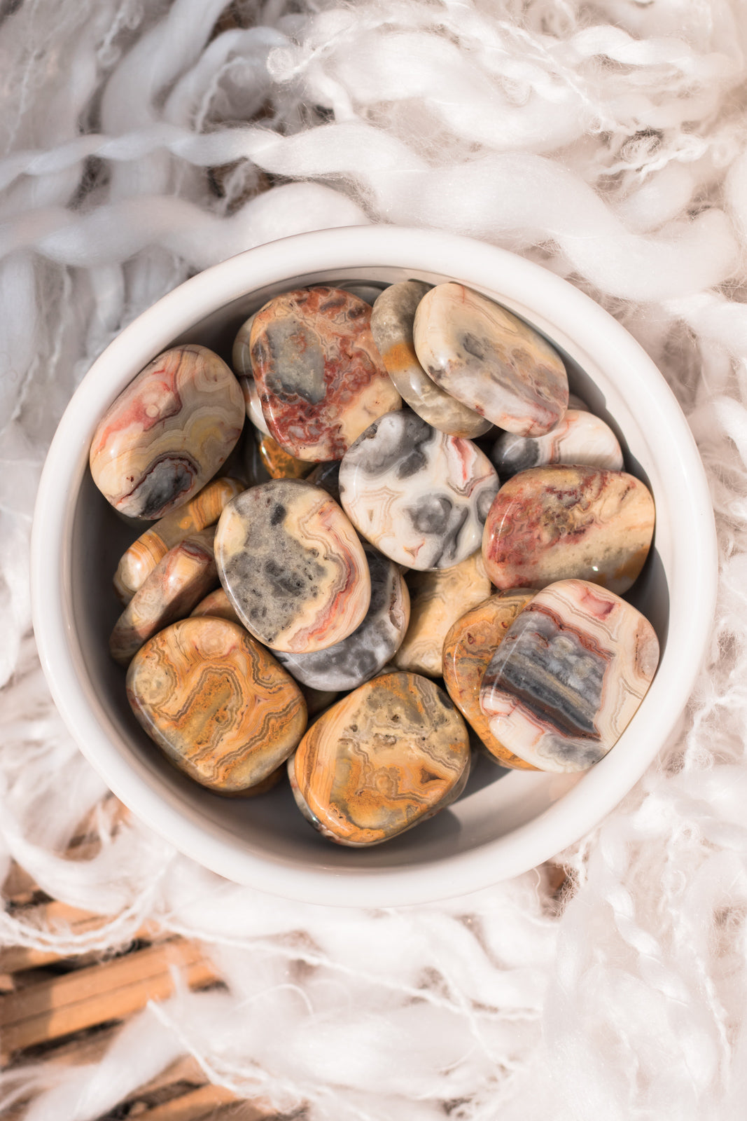 Crazy Lace Agate Smooth Stone