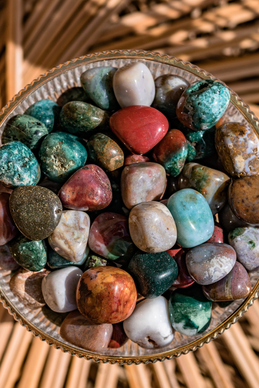 Load image into Gallery viewer, Ocean Jasper Tumbled Stone
