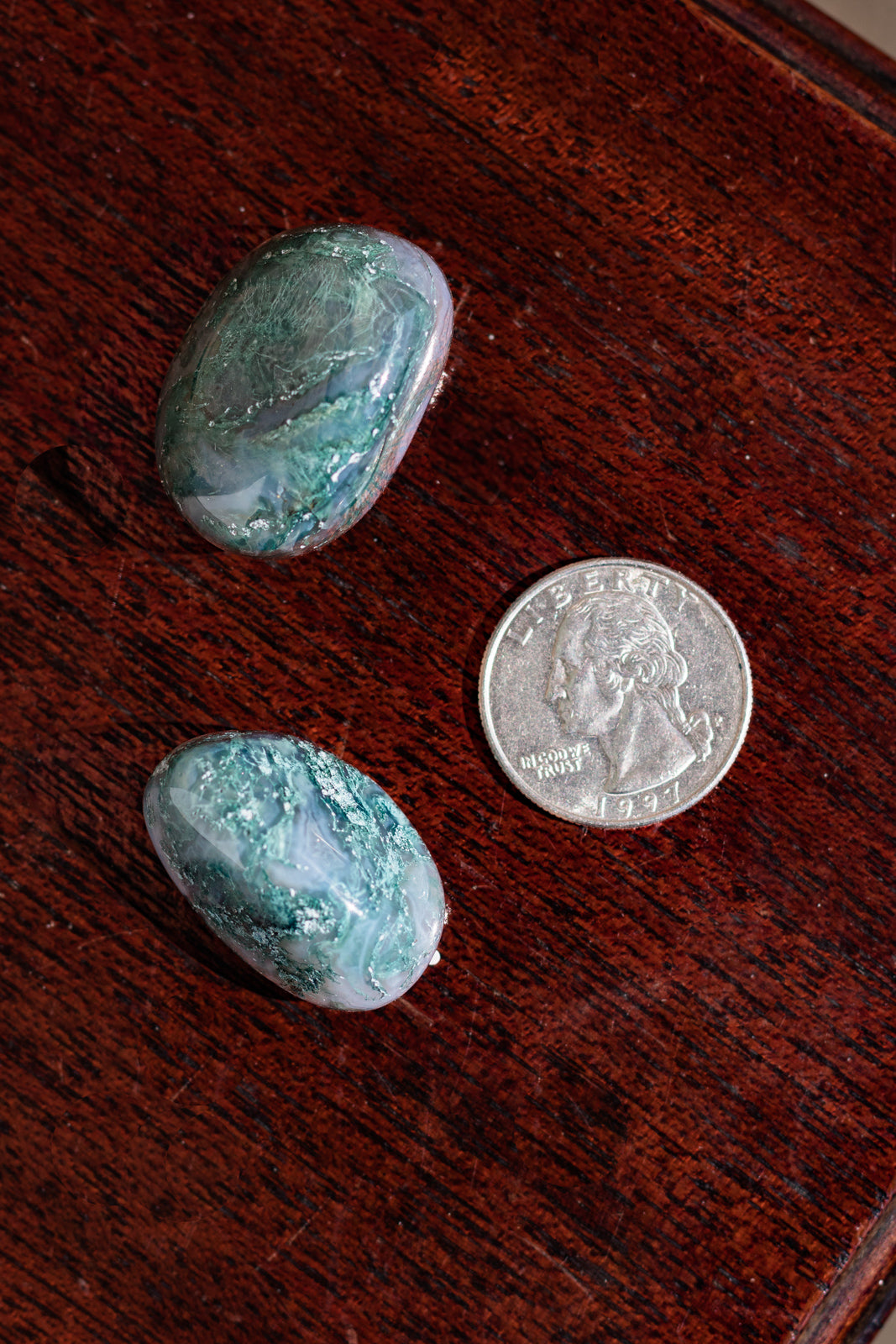 Load image into Gallery viewer, Moss Agate Tumbled Stone
