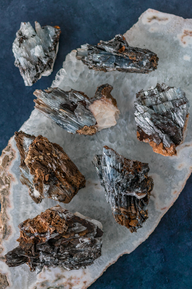 Blue Baryte Cluster