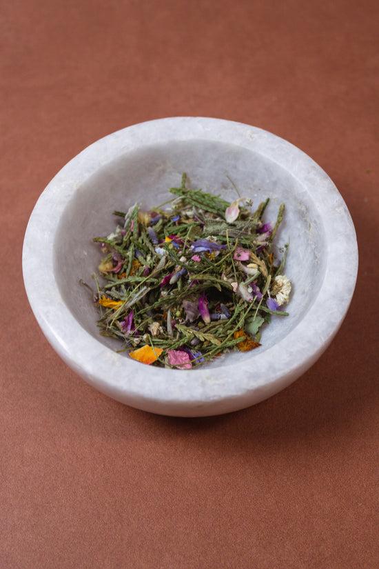 White Marble Burner Bowl