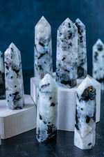 Rainbow Moonstone Point