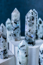 Rainbow Moonstone Point