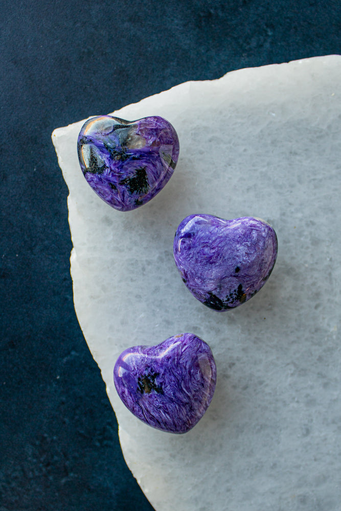 Charoite Heart