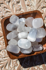 Satin Spar Selenite Tumbled Stone
