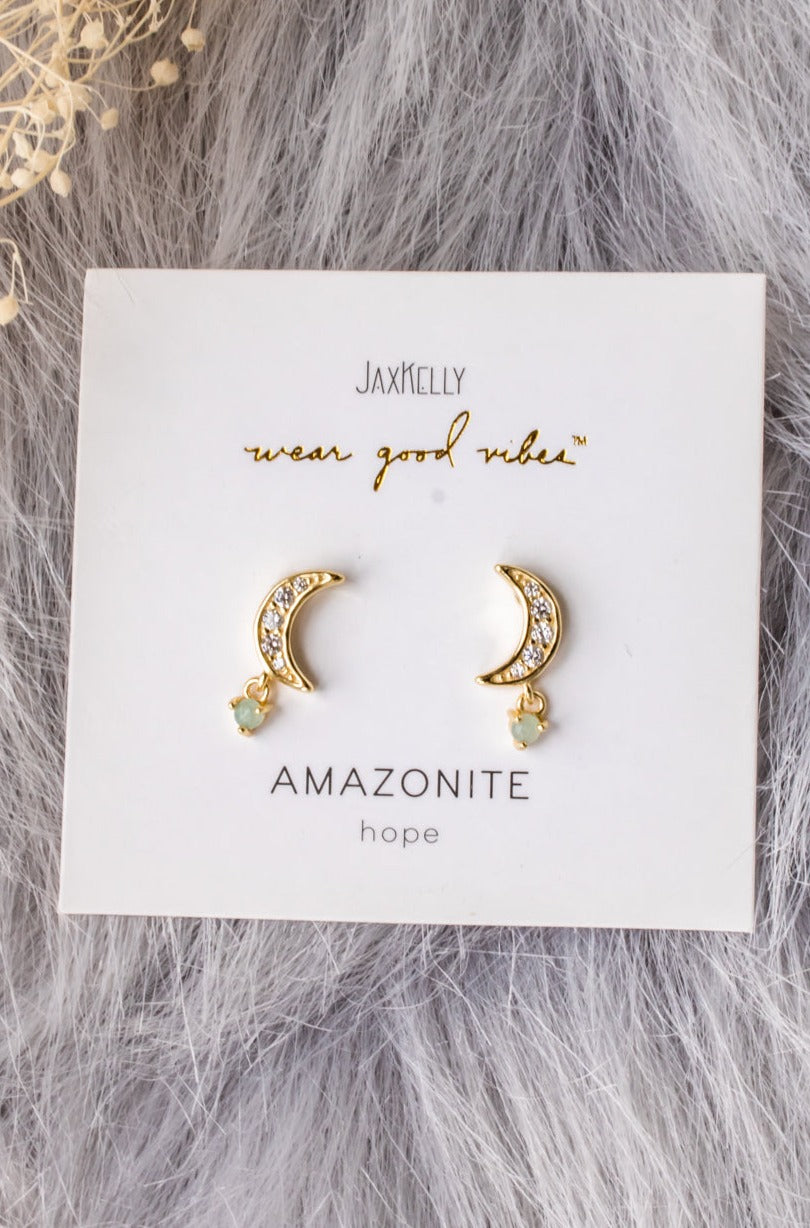 Moon Drop Earrings