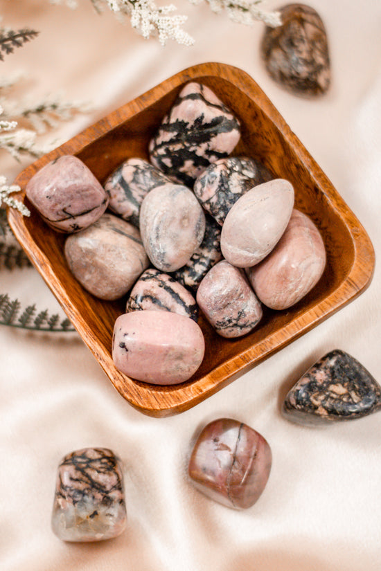 Load image into Gallery viewer, Rhodonite Large Tumbled Stone

