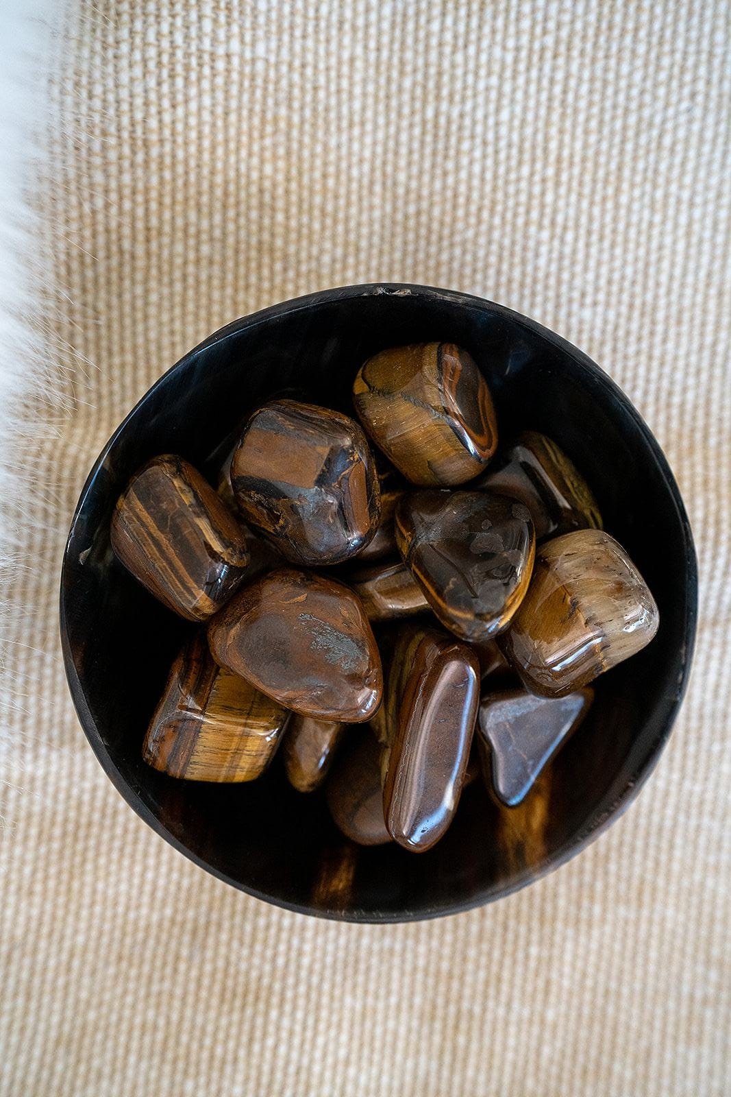 Load image into Gallery viewer, Tiger Eye Tumbled Stone

